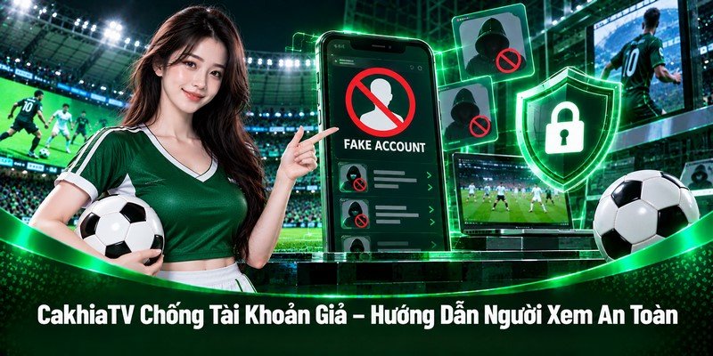 CakhiaTV chống tài khoản giả